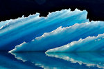 Iceberg in Greenland.  Blue!