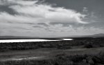 Black & White photograph of Soda Lake in California.