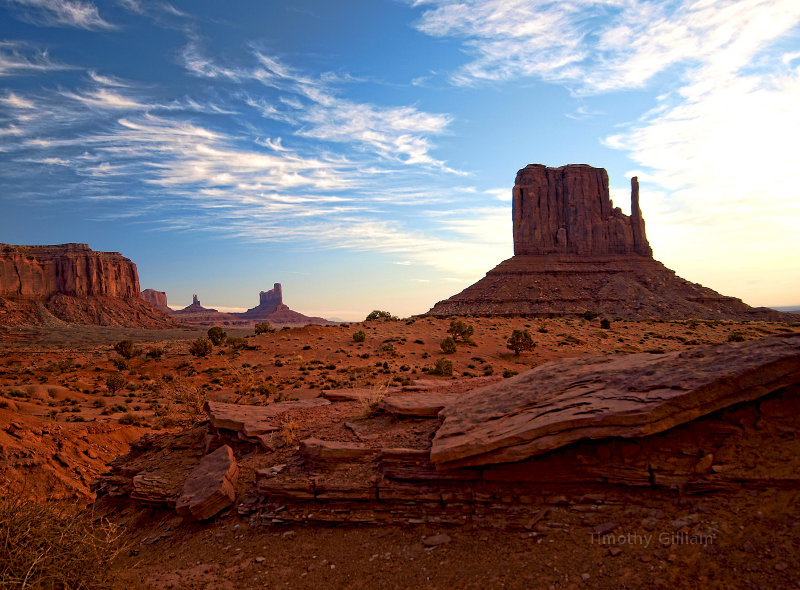 Monument Valley, AZ.  Sunscreen, desert tours, bug spray.  Nature picture.