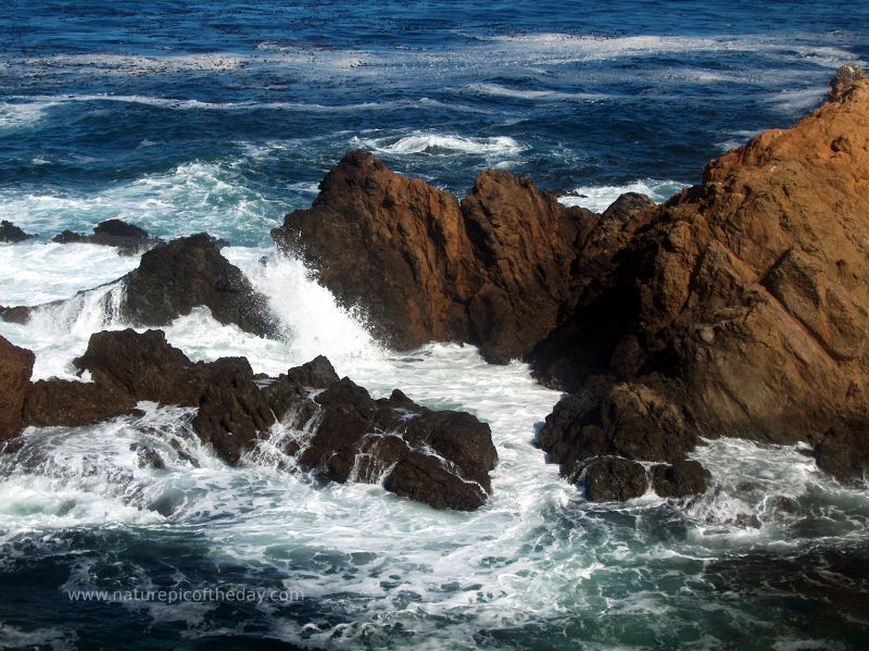 fort bragg, waves, nature picture.