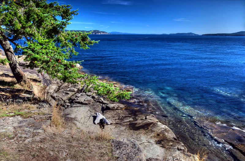 Beautiful Canada, British Columbia, sailboat, sailing.  Nature picture.