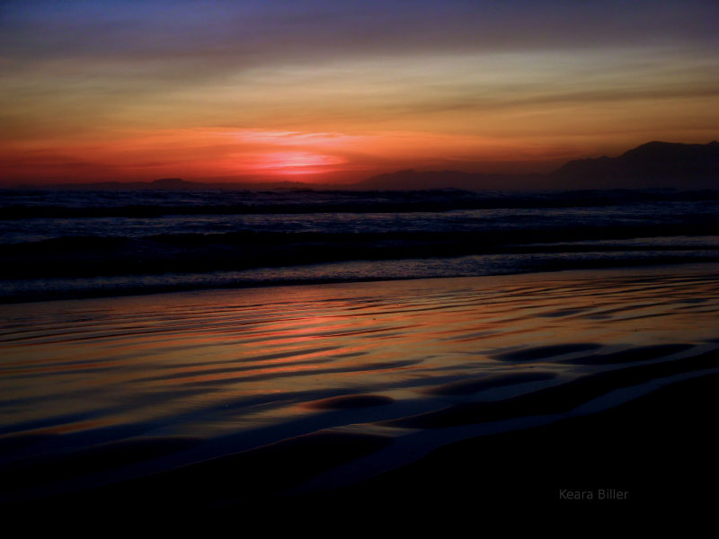 Wickaninnish Beach, Vancouver Island, British Columbia, Canada.  Sunsets.