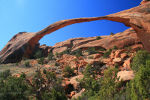 Stone Arch, natural arch, Arches National Park, Utah.