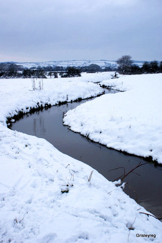 Somerset levels, UK.  Microhydro power, microhydro turbines.