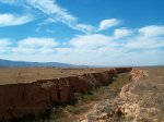 Empty fault line in California.