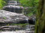 Waterfall in Italy.  Italian waterfall. Tour Italy.