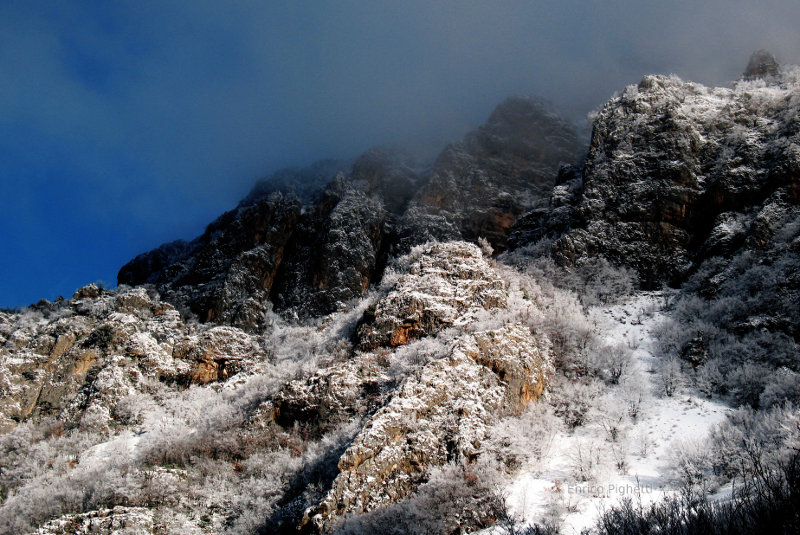 Snow Covered peak in Italy.