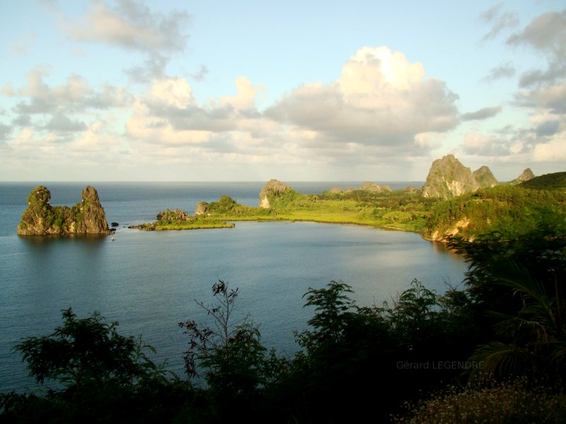 Hienghène in New-Caledonia, cliffs of linderalique.