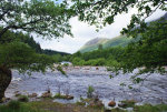 salmon river, Glen Nevis, Scotland.