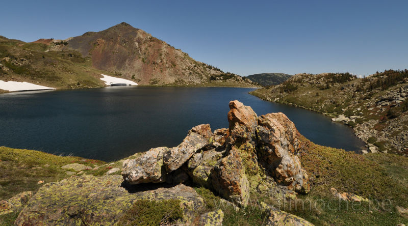 Lake in Pyrenees, France.