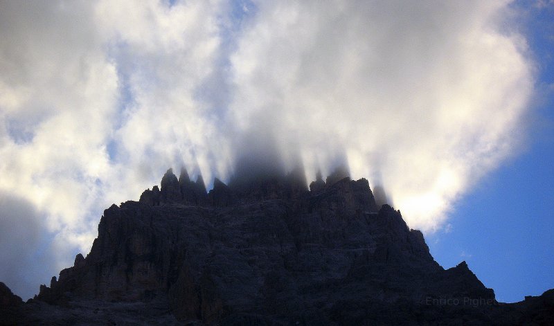Clouds in Italy.  Italian Alps.