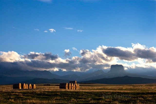 North of Babb, Montana, Sunset.  Glacier National Park.