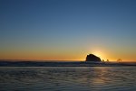 Sunset in Grenville Bay, Washington.