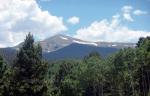 Snow on mountains, Red River, NM