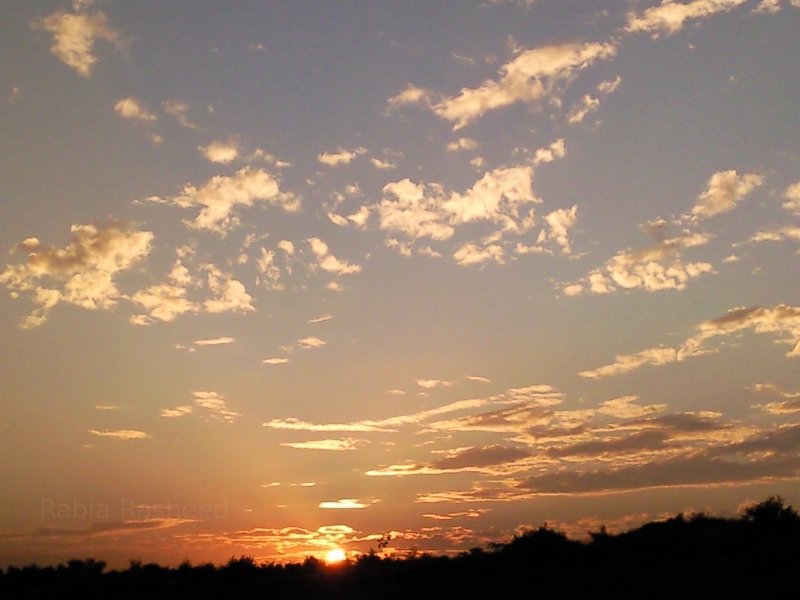 Sunset over Islamabad, Pakistan.