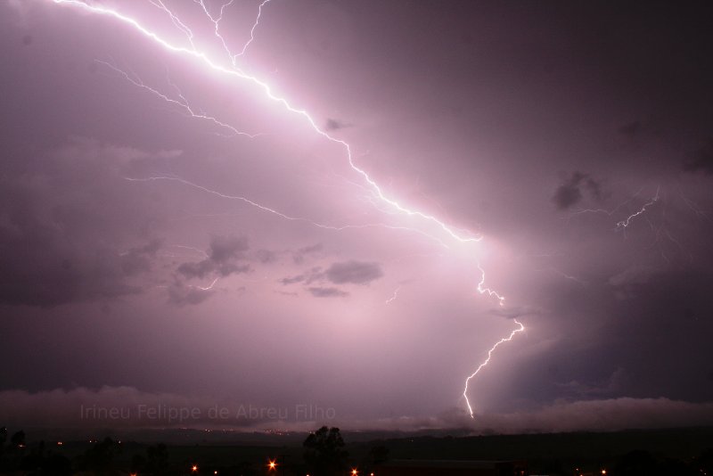 Lightning in Brazil.