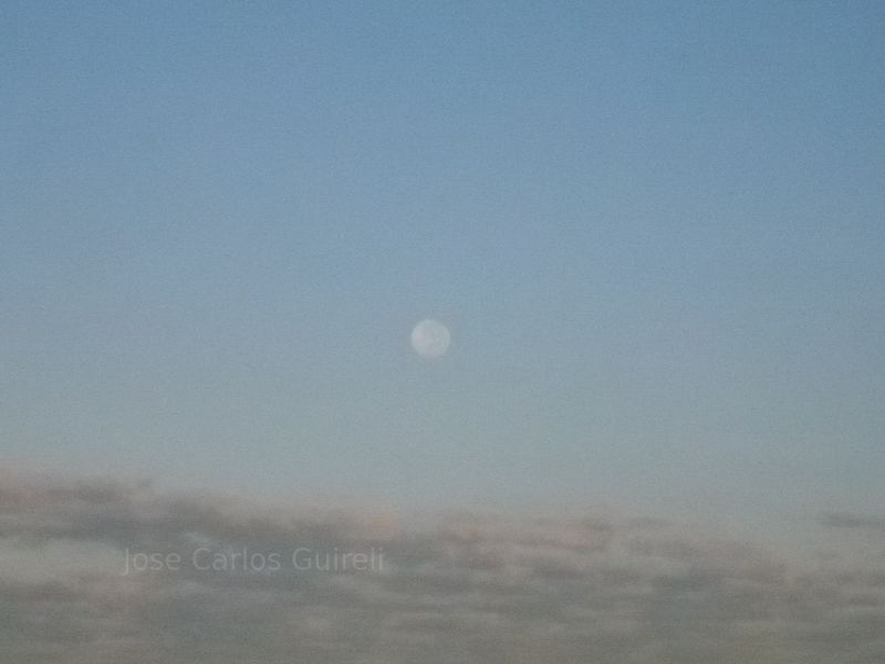 Morning Moon in Brazil.