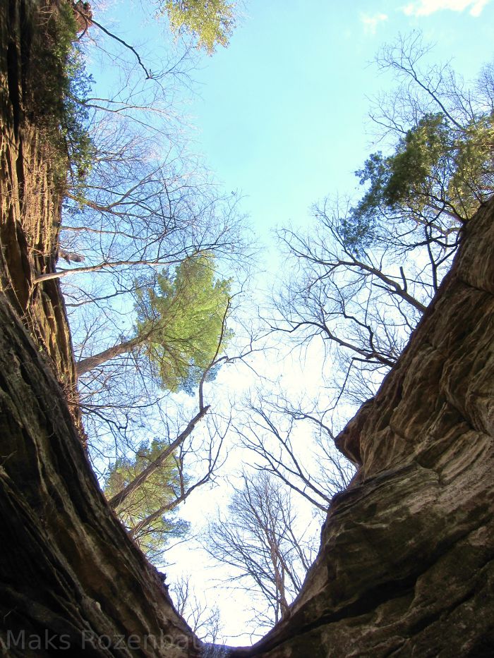 Canyon in starved rock state park, IL.