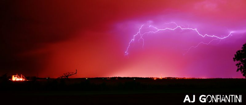 Lightning storm in Wisconsin