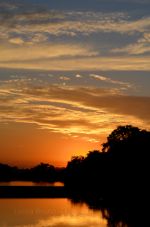 Beautiful sunset in Brazil.