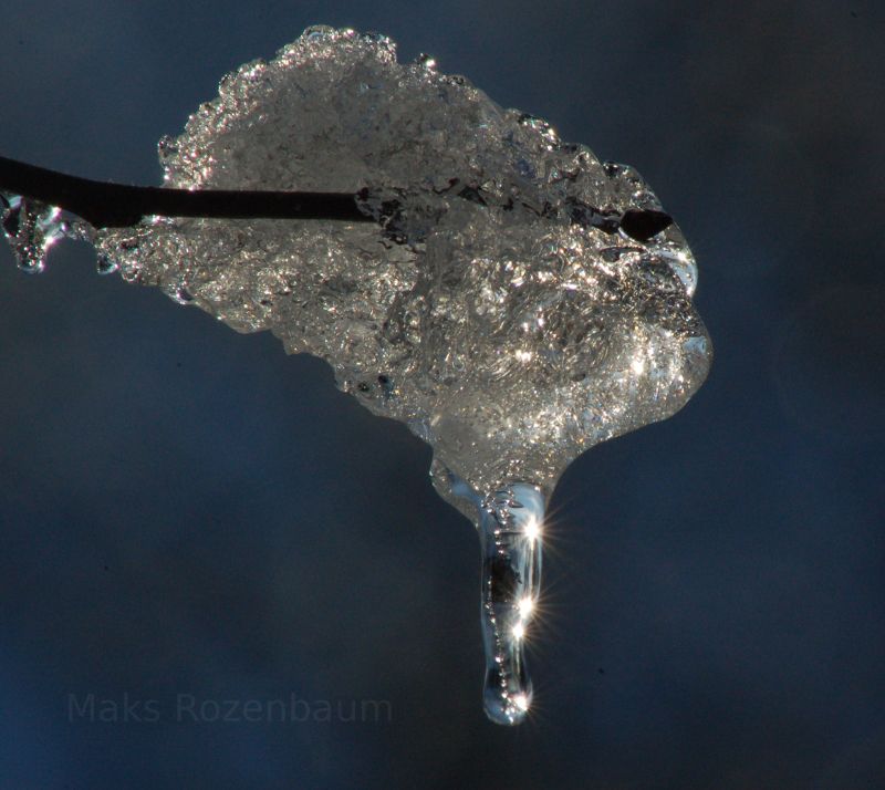 Melting ice.