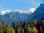 Snow covered peaks of Cabinet Mountains in Montana