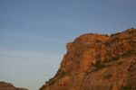 Rock face above the Colorado River, near Moab Utah