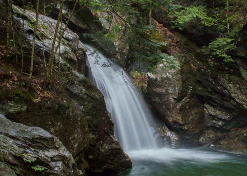 Waterfall near Stowe, Vermont