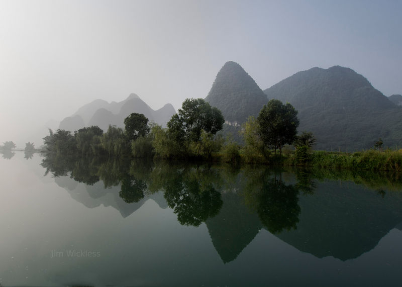 Gorgeous river scene in China