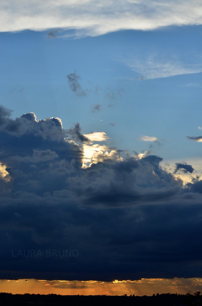 Cloudy sunset in Brazil