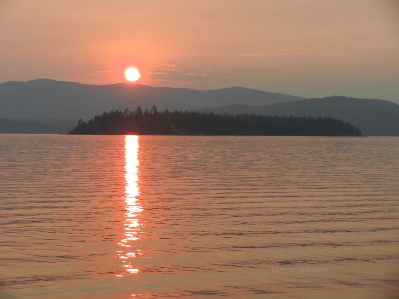 Sunset on Lake Pend Oreille