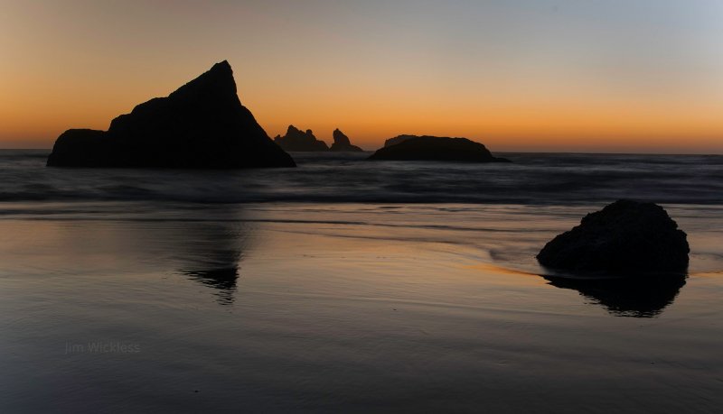 Gorgeous Sunset over Bandon Beach, Oregon