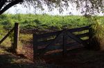 Gate access to a field in Brazil