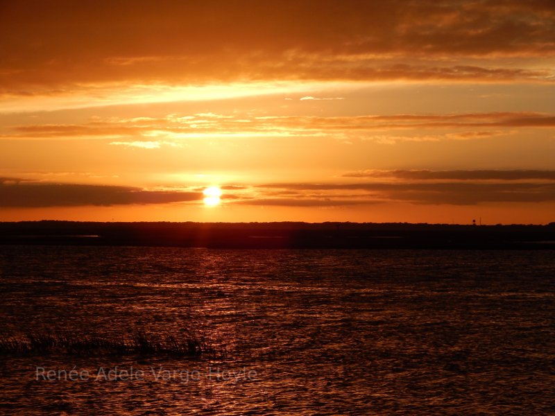 Sun low on the horizon in New Jersey