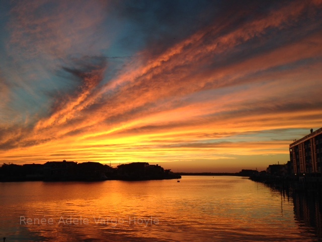 Beautiful sunset in New Jersey