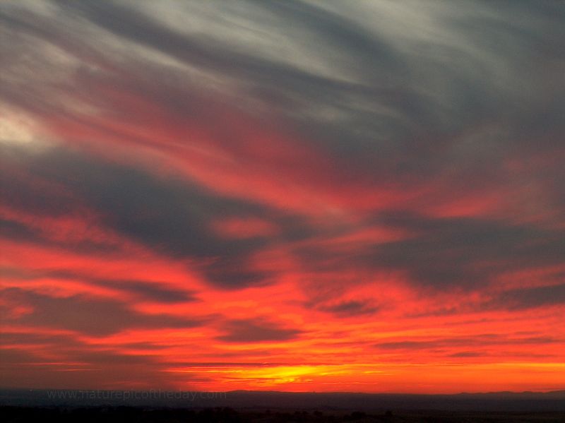 Sun Set over Folsom, CA