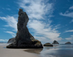 Beautiful beach scene in Oregon