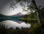 Gorgeous evening shot of Mt. Hood