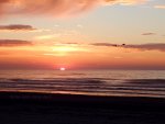 Sunrise on the beach near Avalon, NJ