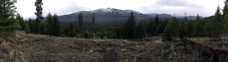 Snow capped Rocky Mountains in Montana