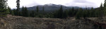 Snow capped Rocky Mountains in Montana