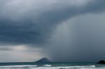 Storm over the ocean in Brazil