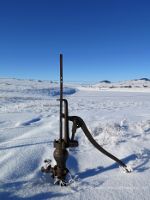 Frozen winter scene in Idaho