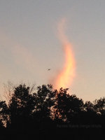 Orange clouds above Nazareth