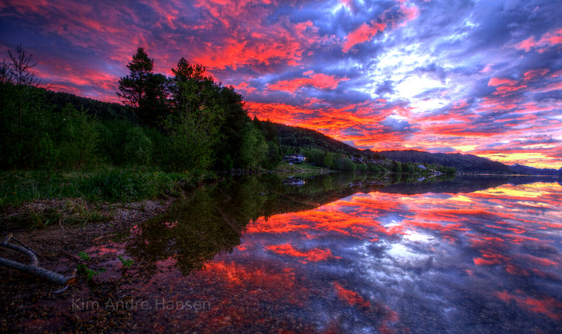 Beautiful lake in Norway