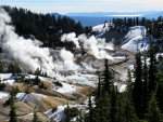 Hot springs at Bumpass Hell in Lassen Volcanic National Park