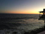 Sunset on the pacific coast.