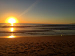 Sunset on the beach near Los Angeles, CA