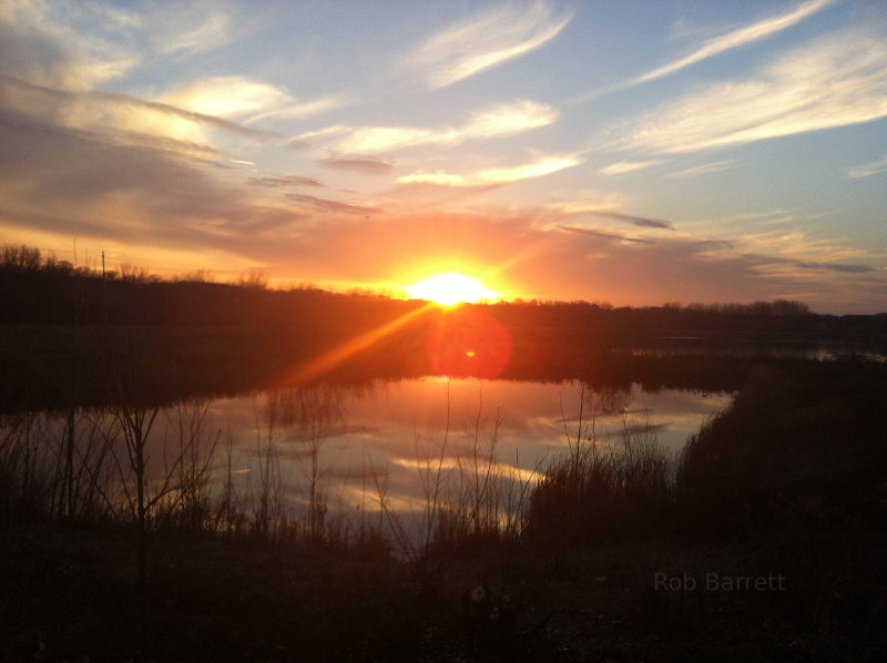 Beautiful sunset or sunrise in Minnesota