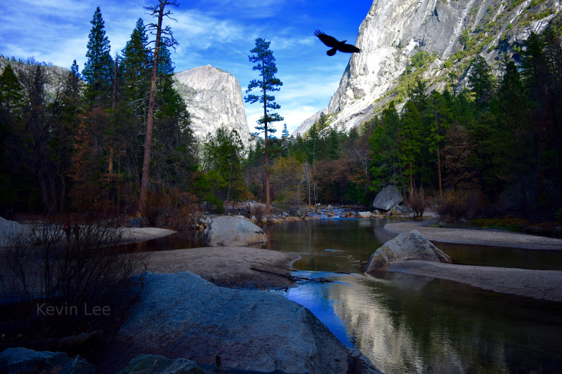 Mirror lake in Yosemite National Park